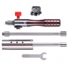 Set arzător gaz cu 3 piese în husă de pânză, cu conector 7/16" și adaptor baionetă TC Technic UP309