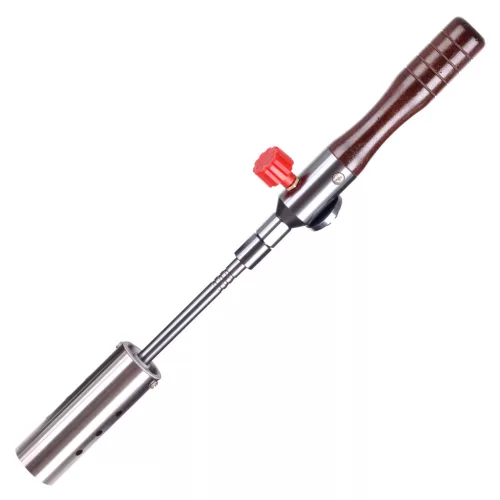 Set arzător gaz cu 3 piese în husă de pânză, cu conector 7/16" și adaptor baionetă TC Technic UP309