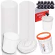 Set de 50 de Pahare de Amestec de Vopsea de Unică Folosință, Sistem Sistemul de Preparare a Vopselelor cu Filtru (650 ml)