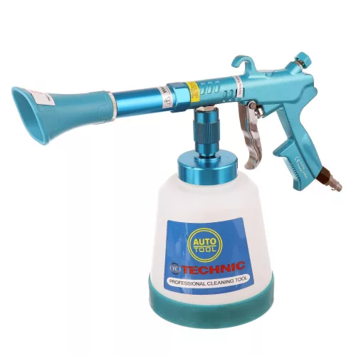 Pistol de Curățare Pneumatică cu Duza Întărită, Rezervor de 1 Litru și Conexiune Racord Aer 1/4" TC Technic LT-P2N