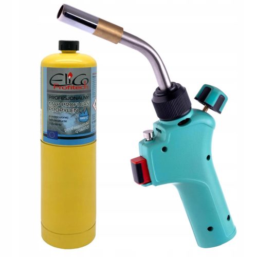 Arzător Turbo Profesional pentru Lipire cu Gaz MAPP, 1900°C, cu Cartuș EliCo MAPP TC Technic 012CGA+1x