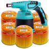 Arzător cu Lampa de Lipit Piezo cu 5 Cartușe Gaz Elico 190g TC Technic PD888SP-360-5X