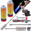 Găzduitor Gaz Detașabil cu Mâner din Lemn și Husă din Material Textil + 2 Cartușe Gaz EliCo 220g TC Technic UP309-2_60220