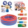 Set Accesorii pentru Sudură: Furtun Dublu 15 Metri, Regulatori de Oxigen și Propan, Siguranțe pentru Oxigen și Acetilenă