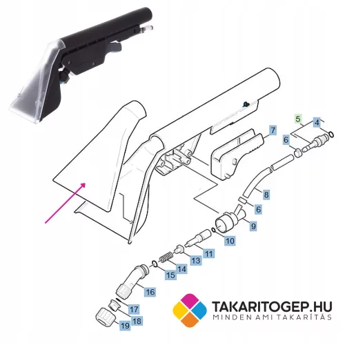 Capac de Protecție Plexiglas pentru Karcher Puzzi 100, 200, 300 (5.130-223.0)