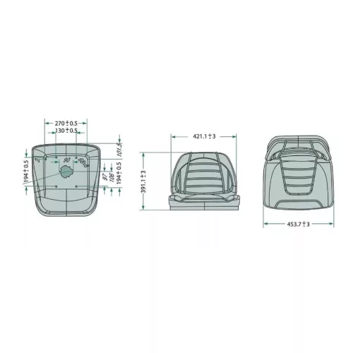 Scaun Conducător HAKO B 115 R, B 650 R, B 750 R, B 910 pentru Seria HAKOMATIC și SCRUBMASTER