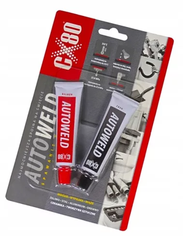 Adeziv Epoxidic Bicompus CX-80 AUTO WELD (2x27g) - Soluție Profesională de Sudură la Rece
