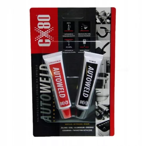 Adeziv Epoxidic Bicompus CX-80 AUTO WELD (2x27g) - Soluție Profesională de Sudură la Rece