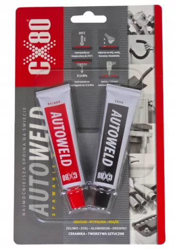 Adeziv Epoxidic Bicompus CX-80 AUTO WELD (2x27g) - Soluție Profesională de Sudură la Rece
