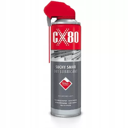 Lubrifiant Teflonat PTFE CX-80 Uscat, 500 ml Duo Spray - Protecție Maximă Împotriva Frecării Excesive