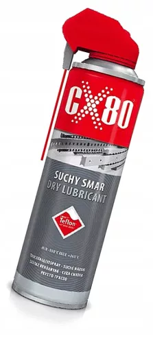 Lubrifiant Teflonat PTFE CX-80 Uscat, 500 ml Duo Spray - Protecție Maximă Împotriva Frecării Excesive