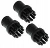 Set de Perii cu Peri din Plastic Compatibil cu Aparatele de Curățat cu Aburi Karcher SC - 3 Bucăți