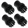 Set Perii cu Fire din Plastic Compatibil cu Aparatele de Curățat cu Abur Karcher SC - 4 Perii (Înlocuiește Cod 2.863-270.0)