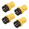 Set 4 Perii Rotunde din Plastic pentru Curățitor cu Aburi Karcher SC 1-5, pentru Înlocuirea Codului 2.863-264.0