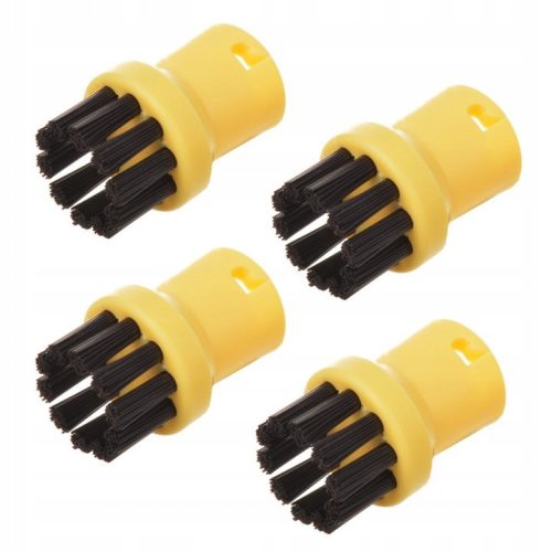 Set 4 Perii Rotunde din Plastic pentru Curățitor cu Aburi Karcher SC 1-5, pentru Înlocuirea Codului 2.863-264.0
