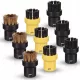 Kefe készlet Karcher SC 1-5 gőztisztítóhoz - 6 db műanyag sörtés, 3 darab réz sörtés kefe (2.863-264.0 cikkszám kiváltására)