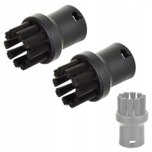 2 bucăți perie rotundă interschimbabilă pentru curățător cu abur Karcher SC - Compatibilă cu o gamă largă de modele