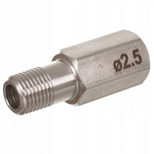 Injector Chimic cu Duza 1/4" P.A 21.0800.25, 2,5 mm, 120 Bar, 40 l/min, Oțel Inoxidabil 303