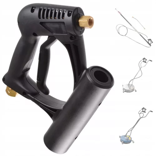 Lance Telescopică de 7,4 m și Pistol cu Reglare a Presiunii din Oțel Inoxidabil de 46 cm Compatibil cu T-Racer de 51 cm