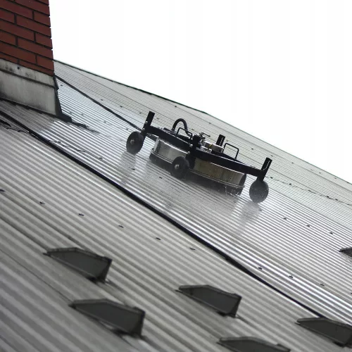Cap de curățare profesional T-Racer 53 cm din oțel inoxidabil pentru acoperișuri, compatibil cu Karcher HD/HDS și Kranzle