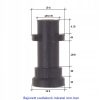 Duza de Spumare Galbenă Profesională cu Rezervor de 1L pentru Karcher K2, K3, K4, K5, K6, cu Duza de 1,25 mm