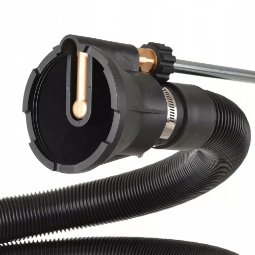 Adaptor Profesional pentru Aspirația Nămolului Compatibil cu Spălătoare cu Presiune pe Benzen – Conexiune Rapidă, Lungime Furtun 5 m, Diametru Cap Aspirație 67 mm, Presiune Maximă 275 bar