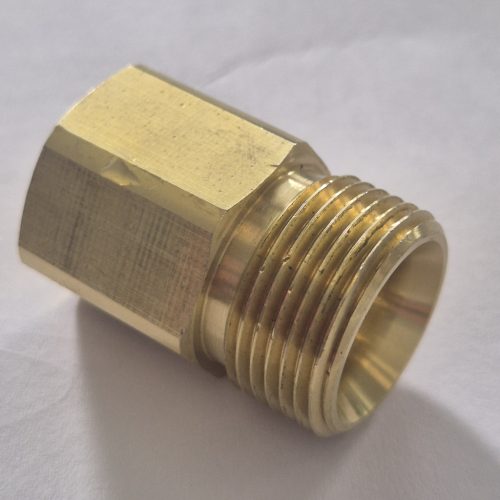 Adaptor Conector din Cupru cu Filet Exterior M22 – Filet Interior 3/8" Compatibil cu Karcher HD, HDS pentru Mașini de Spălat cu Presiune și Extindere Țevi