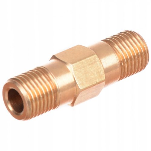 Conector Reducție 1/4" - 1/4" pentru Echipamente de Înaltă Presiune, Alamă, Lungime Totală 45mm