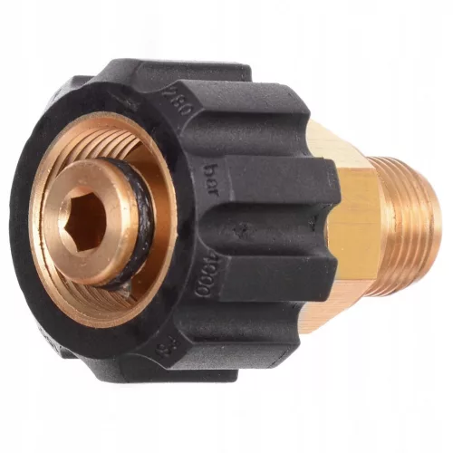 Adaptor de Conectare M22x1,5 mm - 3/8" (aprox. 16 mm) Exterior pentru Sisteme Karcher și Kranzle, Alamă, Durabil și Fiabil