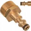 Adaptor de Conectare Furtun Lavor Click - Filet Exterior M22 x 1,5 mm, Tija 14 mm, Alamă, pentru Seria de Uz Casnic