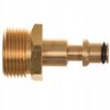 Adaptor de Conectare Furtun Lavor Click - Filet Exterior M22 x 1,5 mm, Tija 14 mm, Alamă, pentru Seria de Uz Casnic