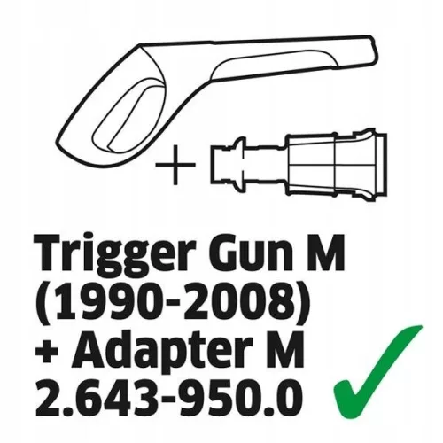 Adaptor Kärcher pentru Lance, Pistol și Duze - Compatibilitate Nou-Vechi, 180 bari, 60°C, Cod 2.643-950.0