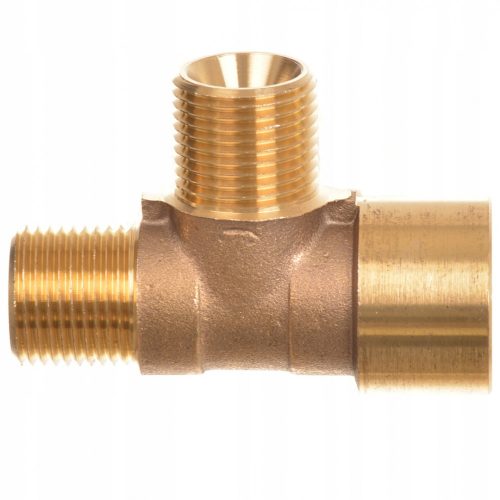 Conector Triplu pentru Distribuția Apei 1/4" T-T-I din Alamă pentru Echipamente de Înaltă Presiune