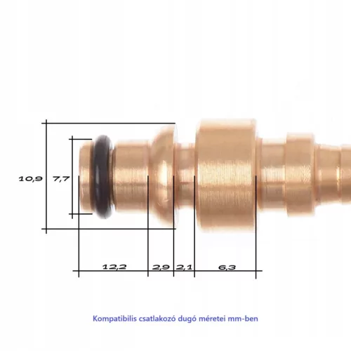 Adaptor Furtun 8 mm pentru Conexiune Internă 1/4" Compatibil cu Bosch, Black & Decker, Stanley, MacAllister