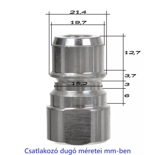 Adaptor Rapid Cromat 3/8" Nilfisk Alto, Wap, Ehrle, 250 bar