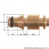 Adaptor cu filet M22 pentru Nilfisk, Stihl, Husqvarna - Conector furtun 14 mm, 160 bar, 60°C, debit 10 l/min