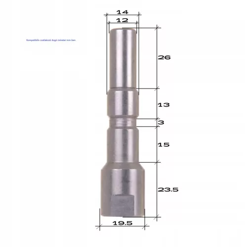 Adaptor Rapid din Oțel Inoxidabil pentru Nilfisk Poseidon, KEW 1/4", Kranzle D12 Spălătoare cu Presiune