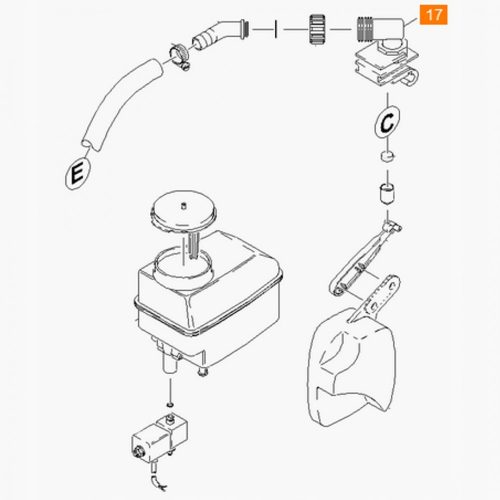 Carcasă Supapă de Flotare Kärcher pentru Modelele HDS 558, HDS 698, HDS 798 și HDS-E 8/16-4 M
