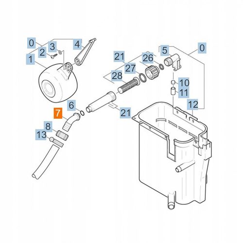 Conector Furtun Supapă de Umplere Rezervor Karcher - Compatibil cu Modelele HDS 5/13, HDS 8/18, HDS 550, HDS 558, HDS 698, HDS 695, HDS 798, HDS 895, HDS 1195, HDS 1295