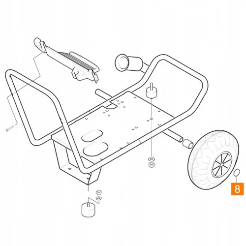 Protecție Roți Karcher HD 10/25, 1094, 994, 9/21 G - Compatibilă cu Aparate de Curățare cu Presiune Înaltă (6.343-137.0)