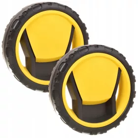   Set Roți Compatibil cu Spălătoare Kärcher K3, K4, K5 - Roți Originale Kärcher (20 cm Diametru, 27 mm Ax, 4.515-325.0)