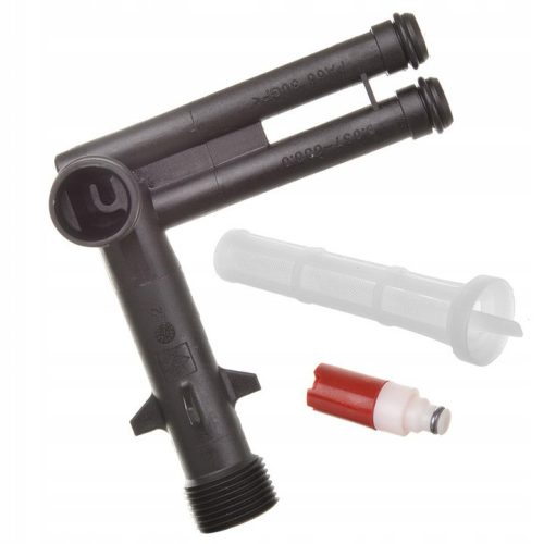 Conector Unghiular pentru Spălător cu Presiune Karcher K3 K4 cu Supapă de Reținere și Siguranță, Filtru (9.001-782.0)