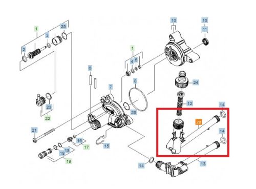 Conector Original Karcher pentru Aport de Apă – Compatibil cu Modelele K6 și K7 (5.443-644.0)