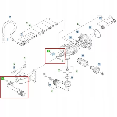 Conector Karcher K2 K3 pentru Racordarea Furtunului (Cod Catalog 4.063-914.0 / 5.064-396.0, Stare Nouă)