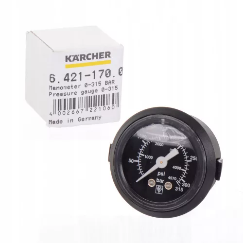 Manometru Original KARCHER pentru Spălătoare cu Presiune HDS 895 995 1295 cu Conexiune M12x1,5mm
