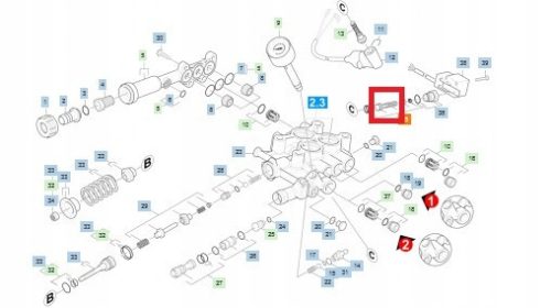 Microcomutator Original Kärcher pentru Pistoane Compatibil cu Modelele HD 7/18-4M, 6/16-4M, 9/19 M de Spălătoare cu Presiune Înaltă