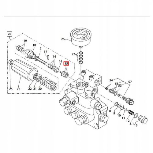 Kit de Reparație Original Kranzle PARBAKS cu Inel O de 16 mm și Garnituri (11 mm) - 13.159
