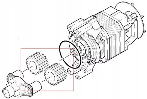 Original Karcher Motor Pinion Compatibil cu K2 și K3 Seria de Spălătoare cu Presiune (5.352-093.0)