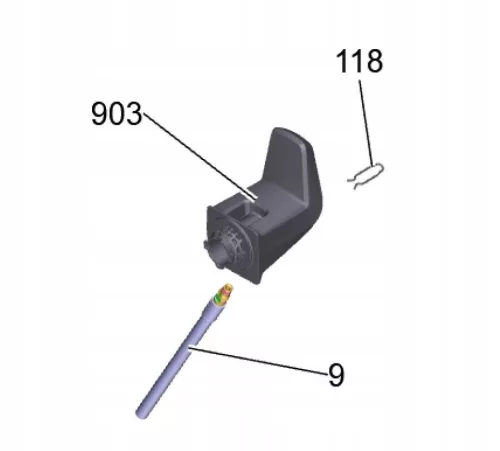 Clips de Fixare Original Karcher Click Connect pentru K4, K5 - Compatibil cu Spălătoare cu Presiune Înaltă (9.039-336.0)