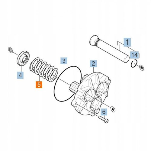 Arc Karcher 18 mm pentru ghidaj piston – Compatibil cu Seria HDS/HD de Spălătoare cu Presiune